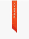 Togo Print Silk Scarf Orange - SALVATORE FERRAGAMO - BALAAN 4