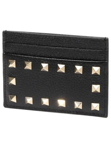 Stampa Alce Rockstud Card Case - VALENTINO - BALAAN 1