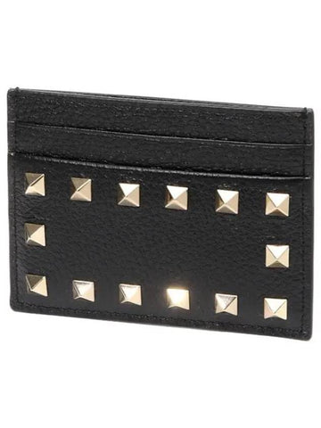 Stampa Alce Rockstud Card Case Women s Wallet - VALENTINO - BALAAN 1