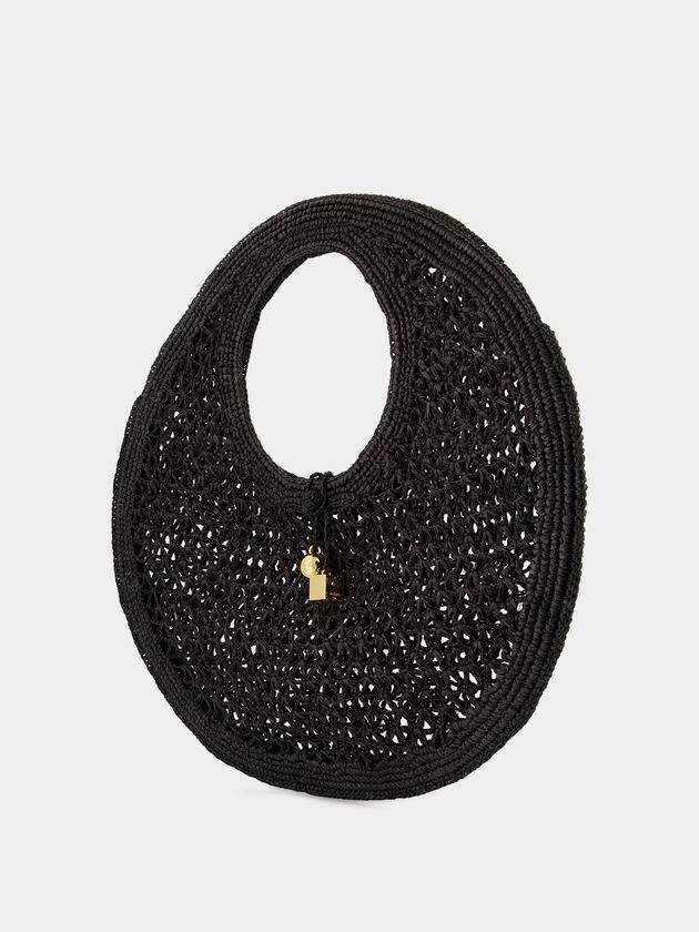 Le Ronde Spiaggia Shoulder Bag Black - JACQUEMUS - BALAAN 3