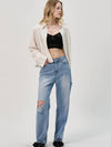 Blanche Rayon Crop Shirt_White - SORRY TOO MUCH LOVE - BALAAN 4