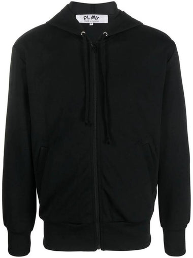 Back Logo Zip Up Hoodie Black - COMME DES GARCONS PLAY - BALAAN 1