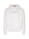 Logo Drawstring Hoodie White - STONE ISLAND - BALAAN 2