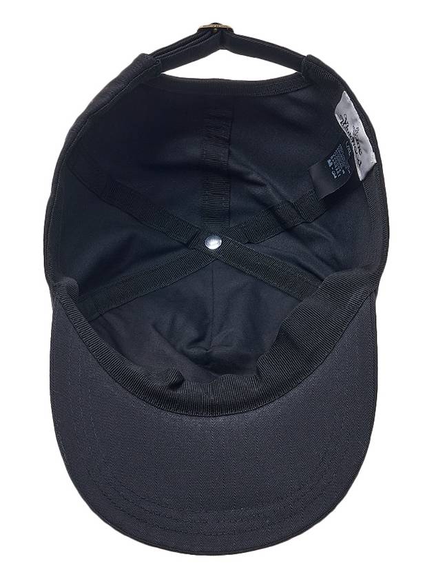 Embroidered ORB Logo Classic Ball Cap Black - VIVIENNE WESTWOOD - BALAAN 6