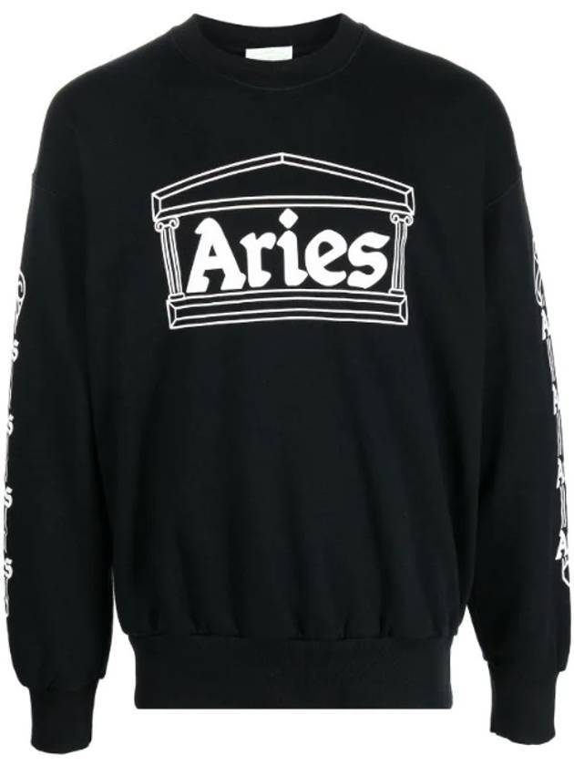 Logo Print Sweatshirt Black - ARIES - BALAAN 1