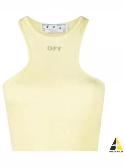 Off Stamp Crop Bra Light Green - OFF WHITE - BALAAN 2