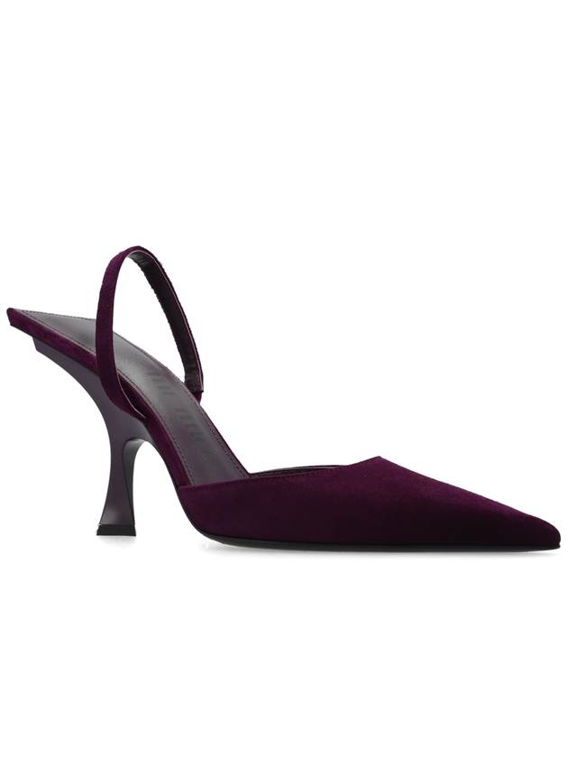 The Attico ‘Ester’ Suede Pumps, Women's, Purple - THE ATTICO - BALAAN 4