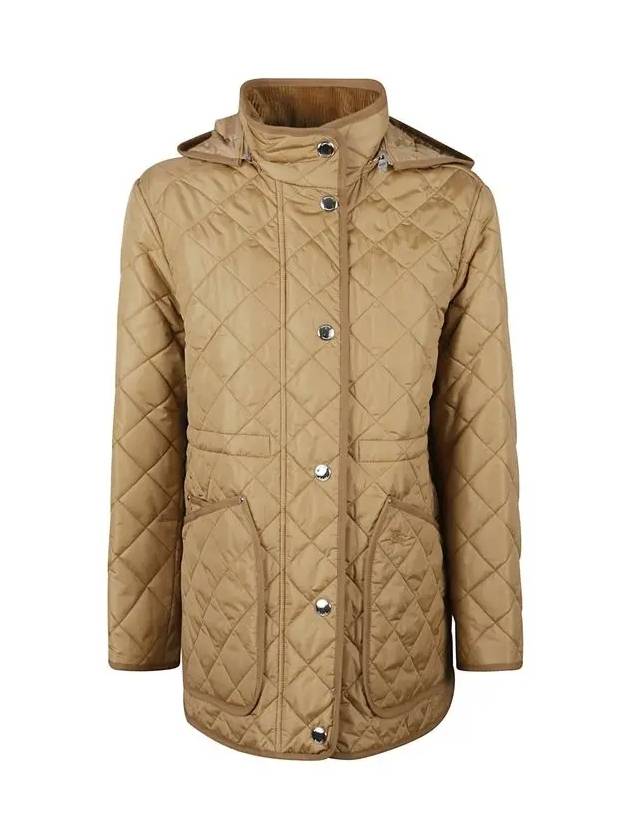 Diamond Quilted Nylon Jacket Archive Beige - BURBERRY - BALAAN 3