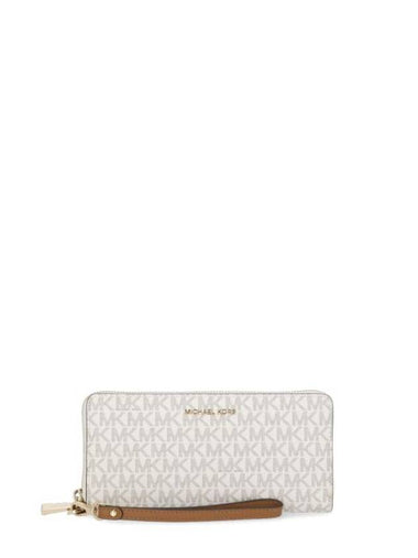 Large Logo Continental Long Wallet White - MICHAEL KORS - BALAAN 1