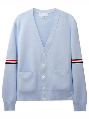 RWB arm banding Milano stitch cardigan - THOM BROWNE - BALAAN 1