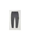 Garment Dying Cotton Fleece Track Pants Dark Grey - STONE ISLAND - BALAAN 2