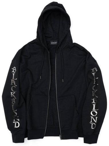 Ancient Metal Logo Zip Up Hood Jacket Black - BLACKBLOND - BALAAN 1