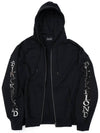 NINE Ancient Metal Logo Hooded Jacket Black - BLACKBLOND - BALAAN 2