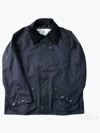 OS Pitched Bedale Casual Non-Wax Jacket Black - BARBOUR - BALAAN 2