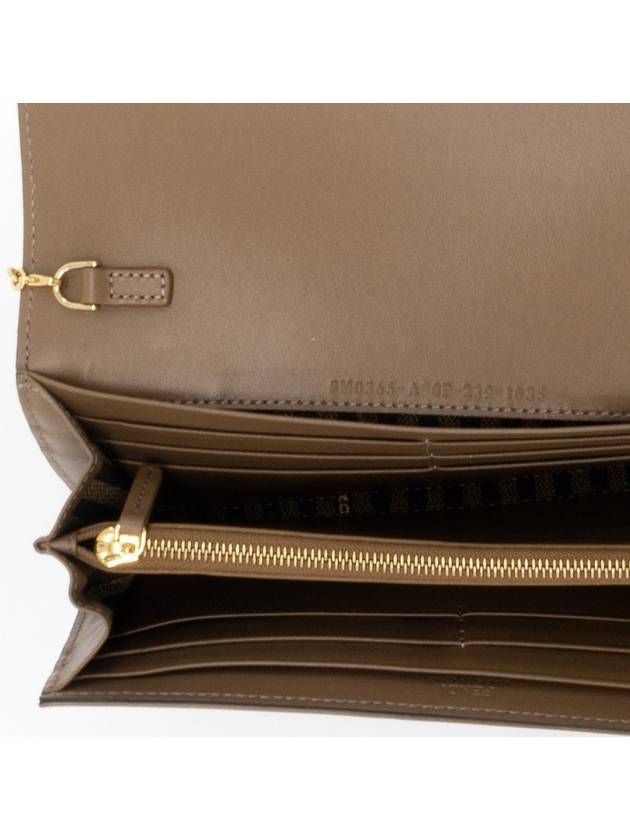 Fabric Chain Long Wallet Brown - FENDI - BALAAN 8