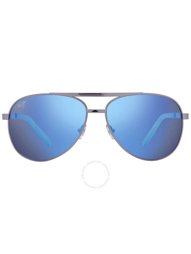 Maui Jim Seacliff Blue Hawaii Pilot Unisex Sunglasses B831-02D 61 - MAUI JIM - BALAAN 1