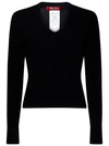 Mario Cashmere Knit Top Black - MAX MARA - BALAAN 1