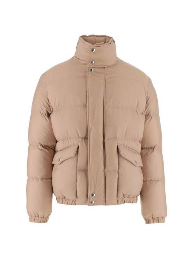 Graffiti Logo Puffer Padded Jacket Beige - ALEXANDER MCQUEEN - BALAAN 1