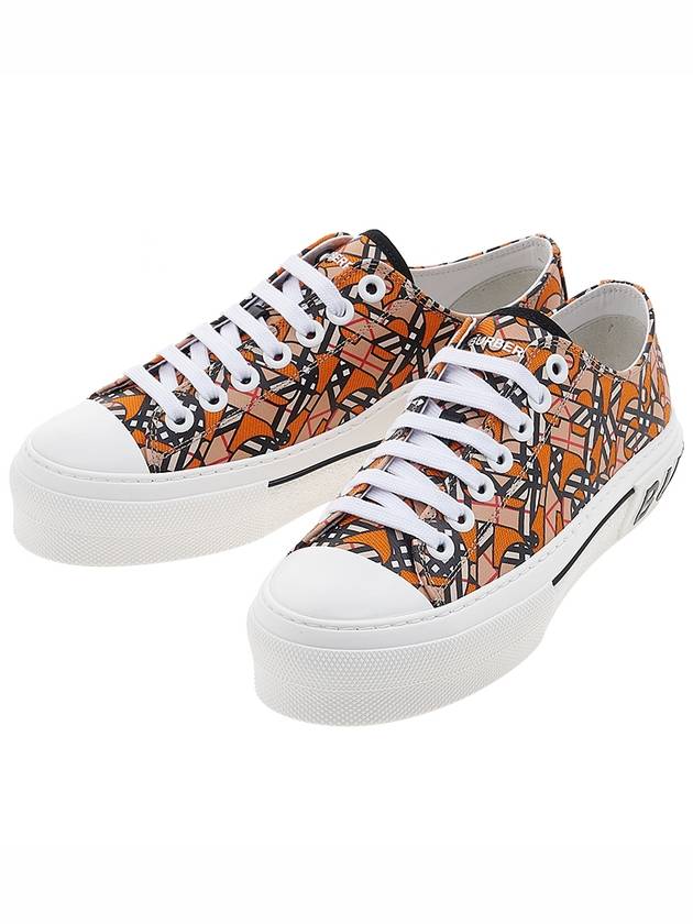 TB Pattern Low Top Sneakers Orange - BURBERRY - BALAAN 2