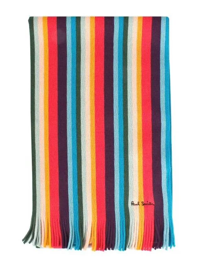 Artist Striped Wool Muffler - PAUL SMITH - BALAAN.