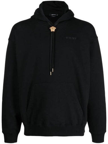 Medusa Roadstring Cotton Hoodie Black - VERSACE - BALAAN 1