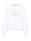 Women's Logo Sweatshirt White - MONCLER - BALAAN 1