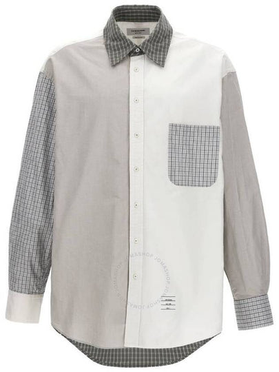 Funmix Oversized Oxford Long Sleeve Shirt White - THOM BROWNE - BALAAN 2