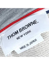 Engineered 4 Bar Diagonal Zip Up Hoodie Light Grey - THOM BROWNE - BALAAN 9