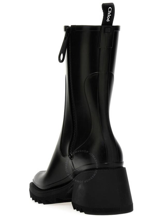 Betty Chunky Sole Rain Boots Black - CHLOE - BALAAN 3