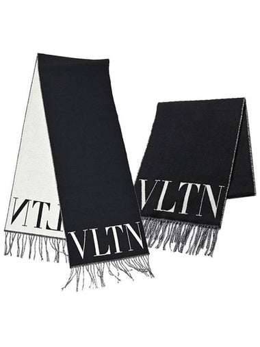 VLTN logo wool muffler WY2ER033 PTX - VALENTINO - BALAAN 1