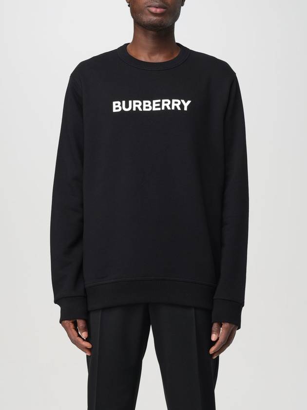 Logo Print Sweatshirt Black - BURBERRY - BALAAN 2