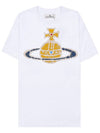 Women's Print Logo Short Sleeve T-Shirt White - VIVIENNE WESTWOOD - BALAAN 11