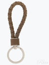 Intrecciato Leather Key Holder Brown - BOTTEGA VENETA - BALAAN 2