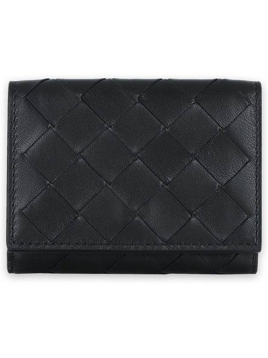 Intrecciato Half Wallet Black - BOTTEGA VENETA - BALAAN 2