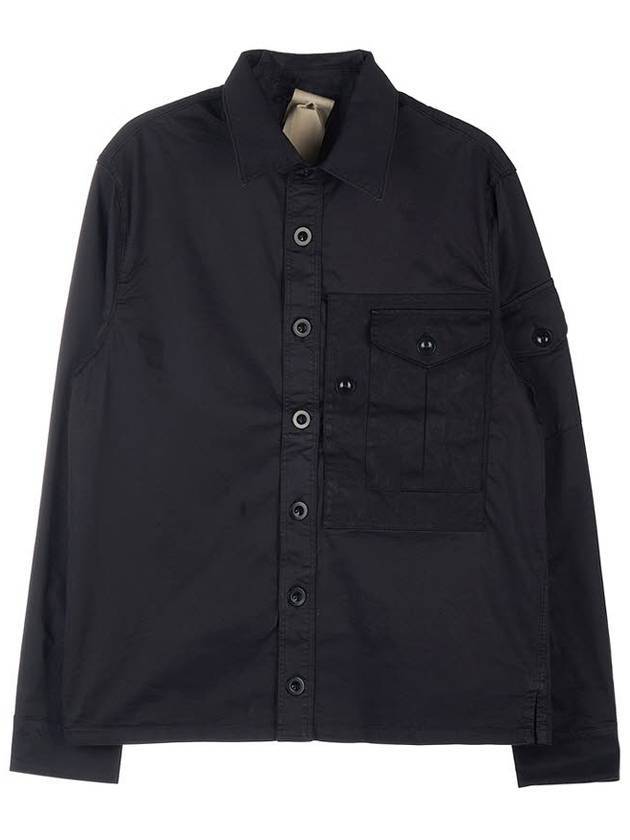 Mid Layer Long Sleeve Shirt Black - TEN C - BALAAN.