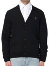 Bold Fox Head Patch Regular Cardigan Black - MAISON KITSUNE - BALAAN 2