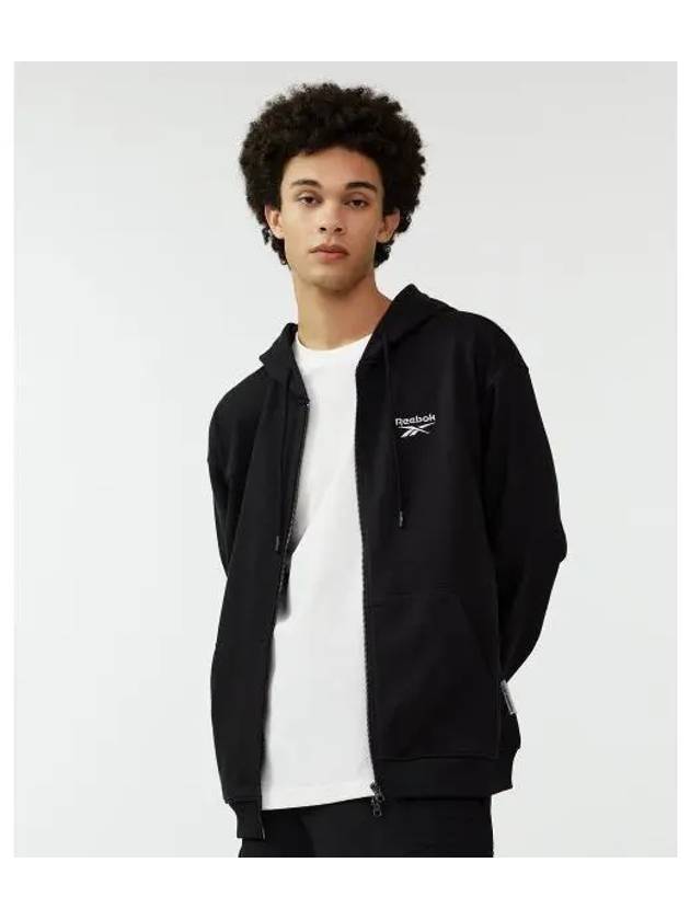 Vector Essentials Hooded Zip Up Black - REEBOK - BALAAN 1