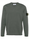 Raw Hand Cotton Crewneck Knit Top Dark Green - STONE ISLAND - BALAAN 2