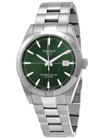 Tissot Gentleman Powermatic 80 Silicium Automatic Green Dial Men's Watch T127.407.11.091.01 - TISSOT - BALAAN 1