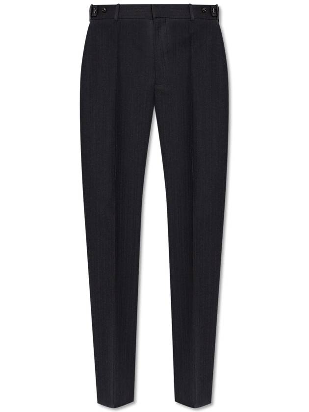 Bottega Veneta Wool Trousers, Women's, Grey - BOTTEGA VENETA - BALAAN 1