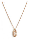 Small Farandole Pendant Necklace Rose Gold - HERMES - BALAAN.