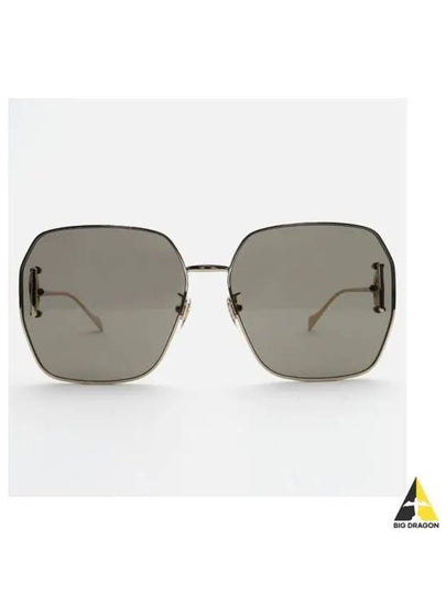 Eyewear Shiny Gold Frame Sunglasses Brown - GUCCI - BALAAN 2