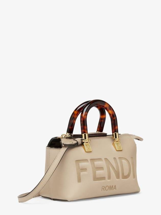 By The Way Small Leather Tote Bag Dark Beige - FENDI - BALAAN 3