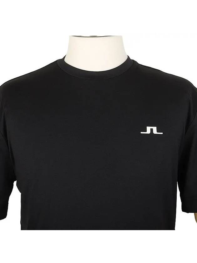 Ade Crew Neck Short Sleeve T-Shirt Black - J.LINDEBERG - BALAAN 3