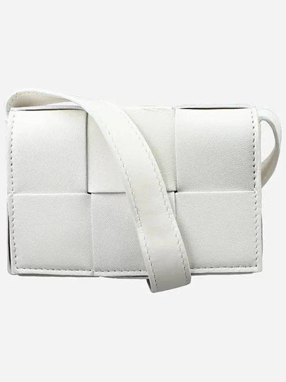 Intrecciato Cassette Small Cross Bag White - BOTTEGA VENETA - BALAAN 2