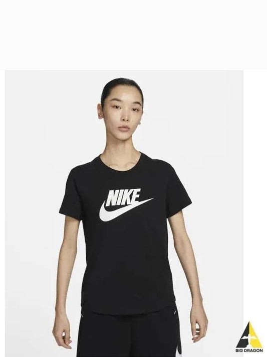 Genuine W Sportswear Essential Logo T shirt DX7907 010 - NIKE - BALAAN 2