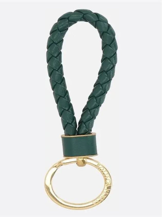 Intrecciato Lambskin Key Holder Green - BOTTEGA VENETA - BALAAN 2