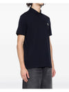 Pique Stretch Cotton Short Sleeve Polo Shirt Navy - STONE ISLAND - BALAAN 6