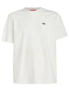 T Just Doval PJ Oval D Patch Short Sleeve T Shirt White - DIESEL - BALAAN 1