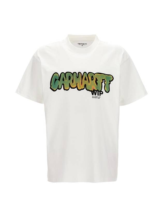 JF White Drip T shirt I03316002XX - CARHARTT WIP - BALAAN 1